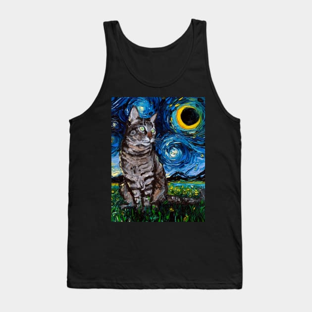 Tabby Night Tank Top by sagittariusgallery